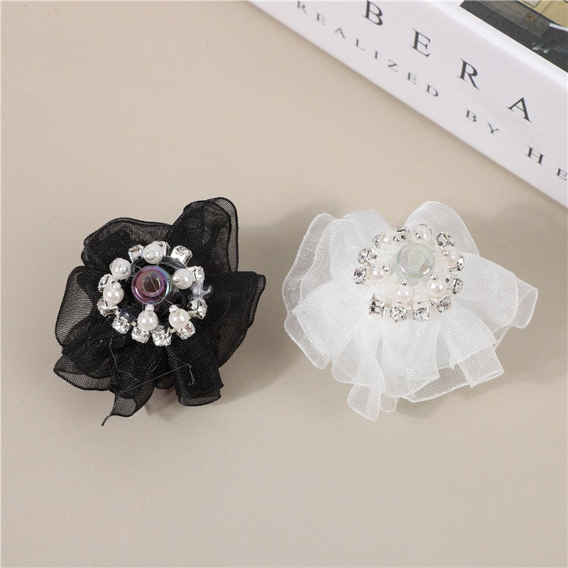 Wholesale 6pcs Heavy Handmade Beads Inlaid with Diamonds Luminous Bouquet DIY Jewelry Accessories Beads